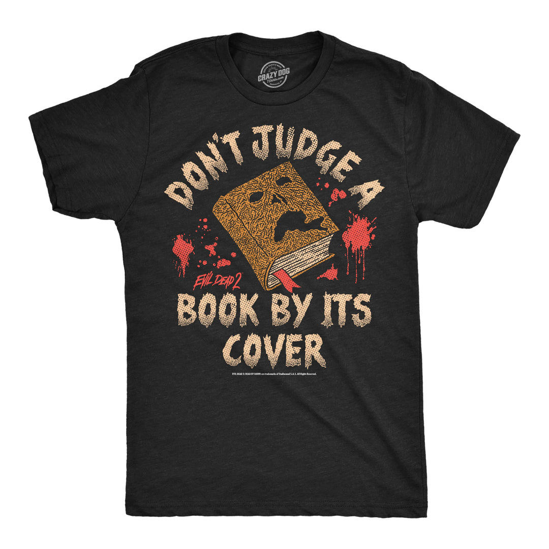 Funny Heather Black - Judge Book Cover Dont Judge A Book By Its Cover Mens T Shirt Nerdy Halloween TV & Movies Tee