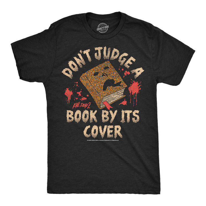 Funny Heather Black - Judge Book Cover Dont Judge A Book By Its Cover Mens T Shirt Nerdy Halloween TV & Movies Tee