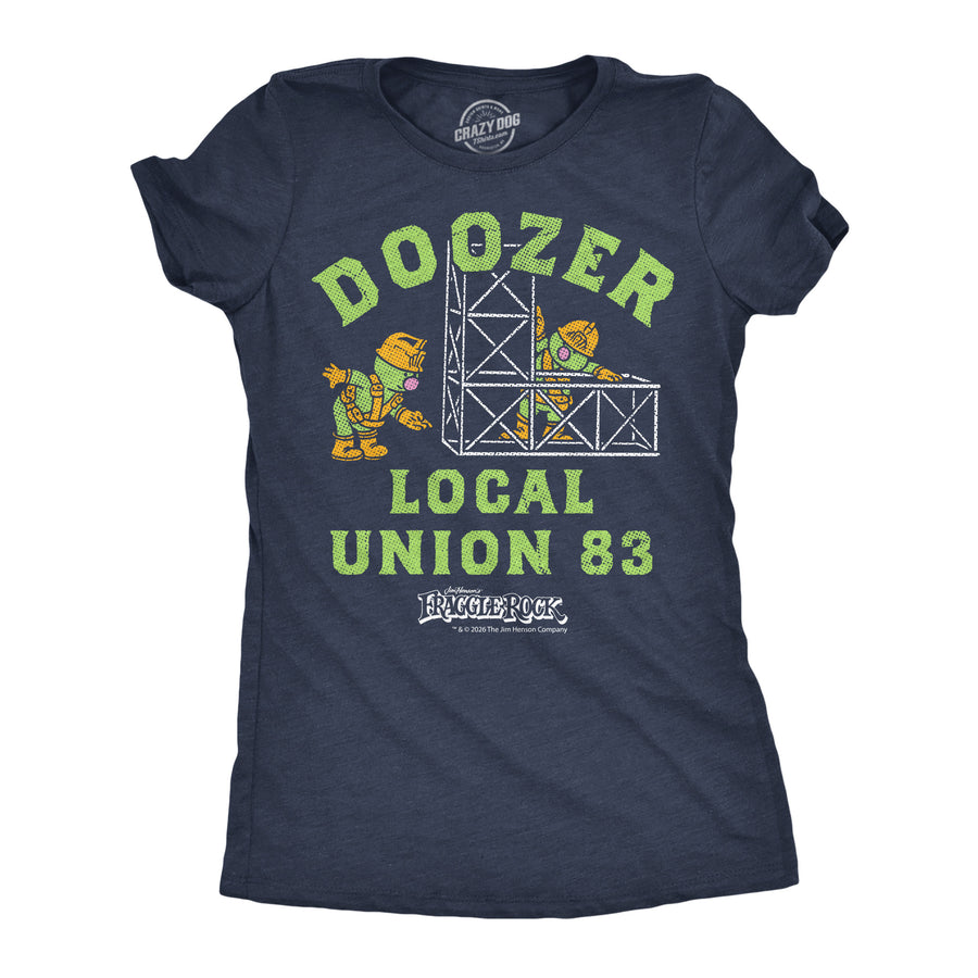 Funny Heather Navy - Doozer Local Union Doozer Local Union 83 Womens T Shirt Nerdy Tv & Movies Tee
