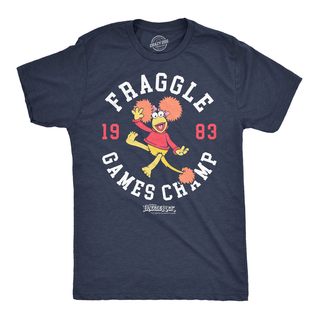 Funny Heather Navy - Fraggle Games Champ Fraggle Games Champ Mens T Shirt Nerdy Tv & Movies Tee