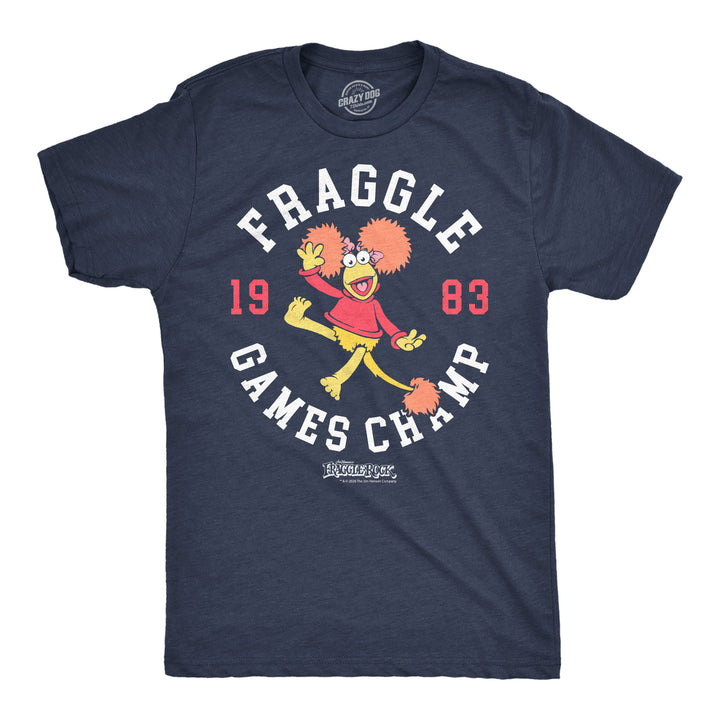 Funny Heather Navy - Fraggle Games Champ Fraggle Games Champ Mens T Shirt Nerdy Tv & Movies Tee