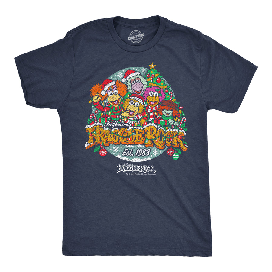 Funny Heather Navy - Fraggle Rock Christmas Fraggle Rock Christmas Est 1983 Mens T Shirt Nerdy Christmas TV & Movies Tee