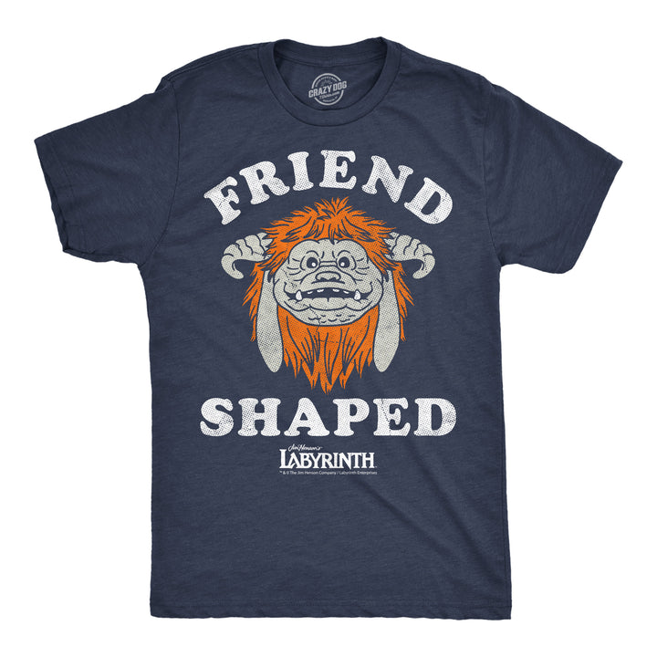 Funny Heather Navy - Friend Shaped Friend Shaped Ludo Mens T Shirt Nerdy TV & Movies Tee
