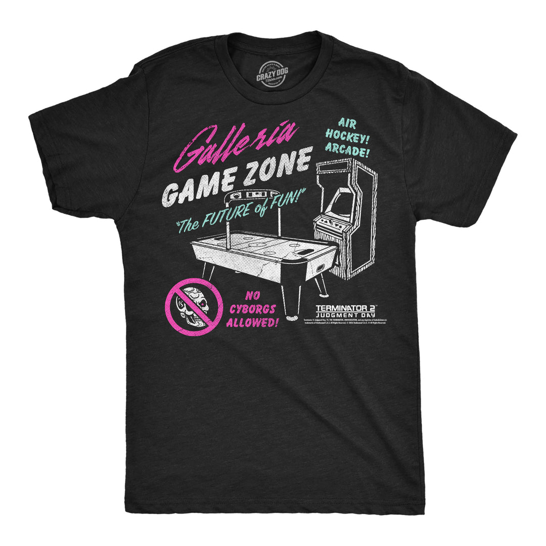Funny Heather Black - Galleria Game Zone Galleria Game Zone Mens T Shirt Nerdy TV & Movies Tee