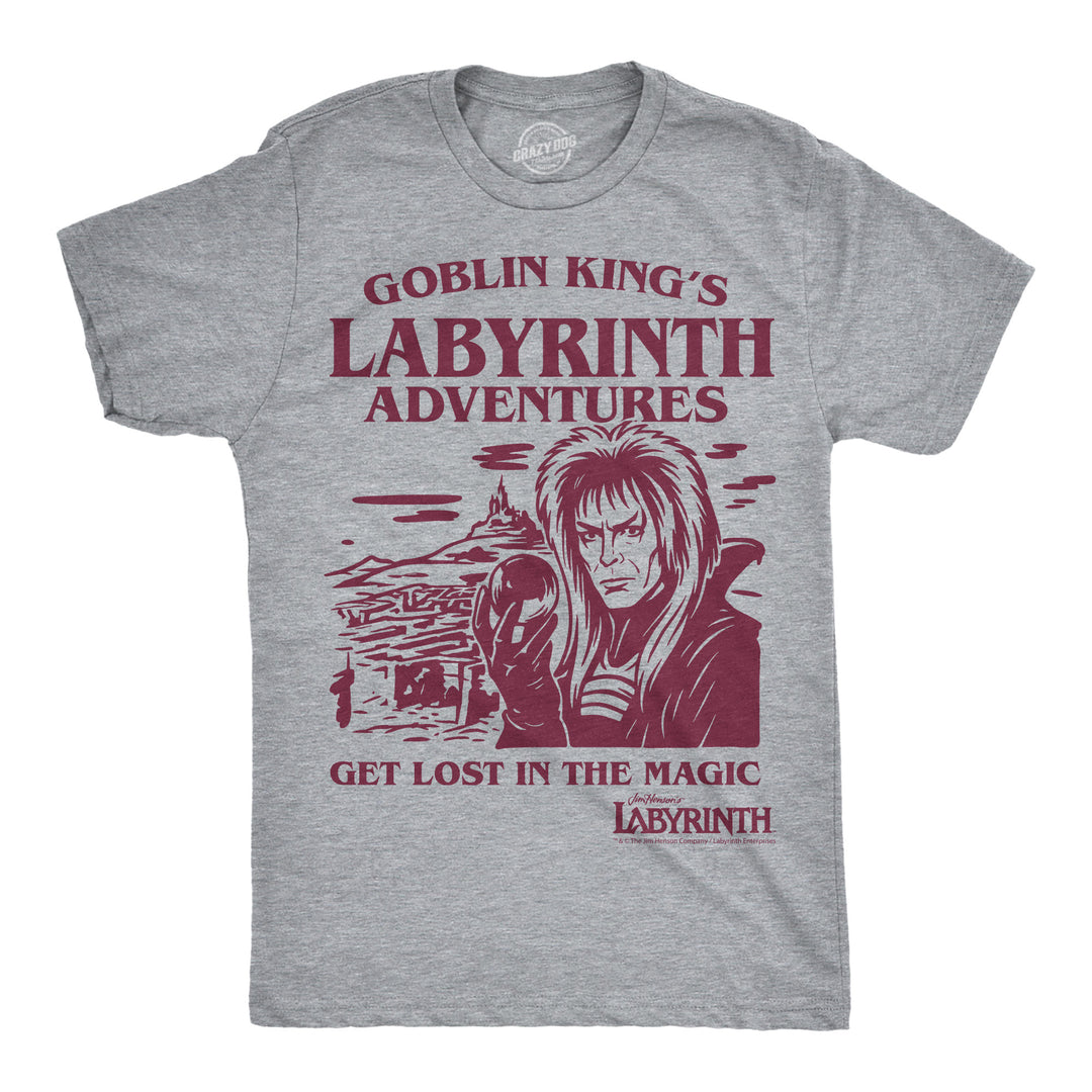 Funny Light Heather Grey - Goblin Kings Adventures The Goblin Kings Labyrinth Adventures Mens T Shirt Nerdy TV & Movies Tee