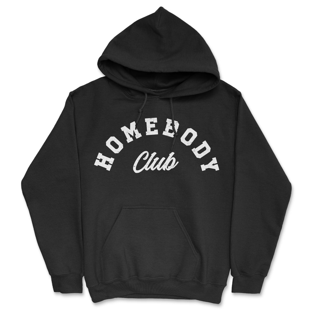 Funny Black - Homebody Club Homebody Club Hoodie Nerdy Introvert Tee