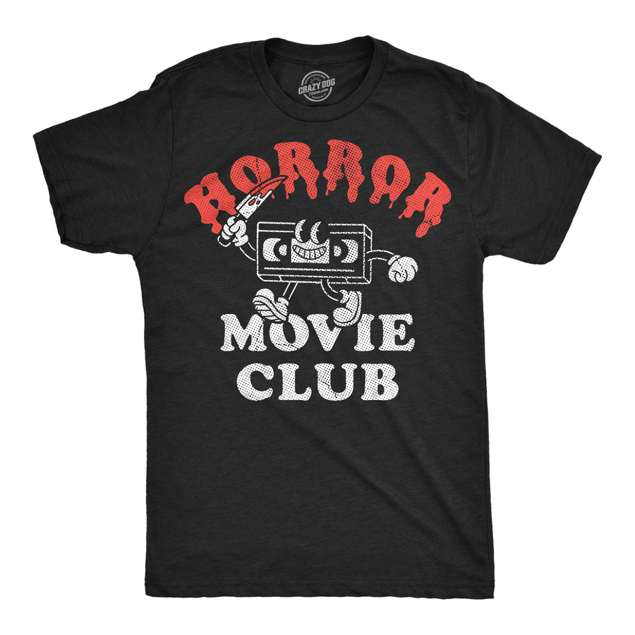 Funny Heather Black - Horror Movie Club Horror Movie Club Mens T Shirt Nerdy Halloween TV & Movies Tee