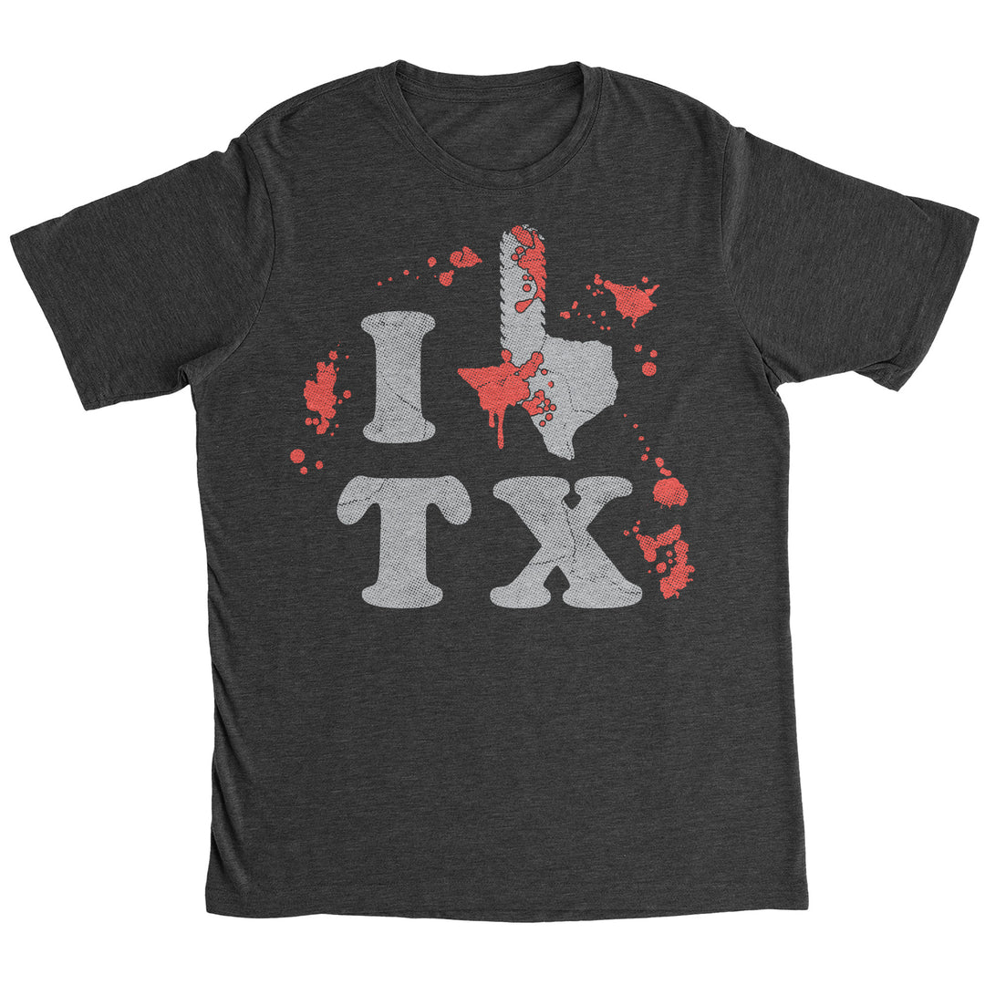 Funny Heather Black - Chainsaw Texas I Chainsaw Texas Mens T Shirt Nerdy TV & Movies Tee