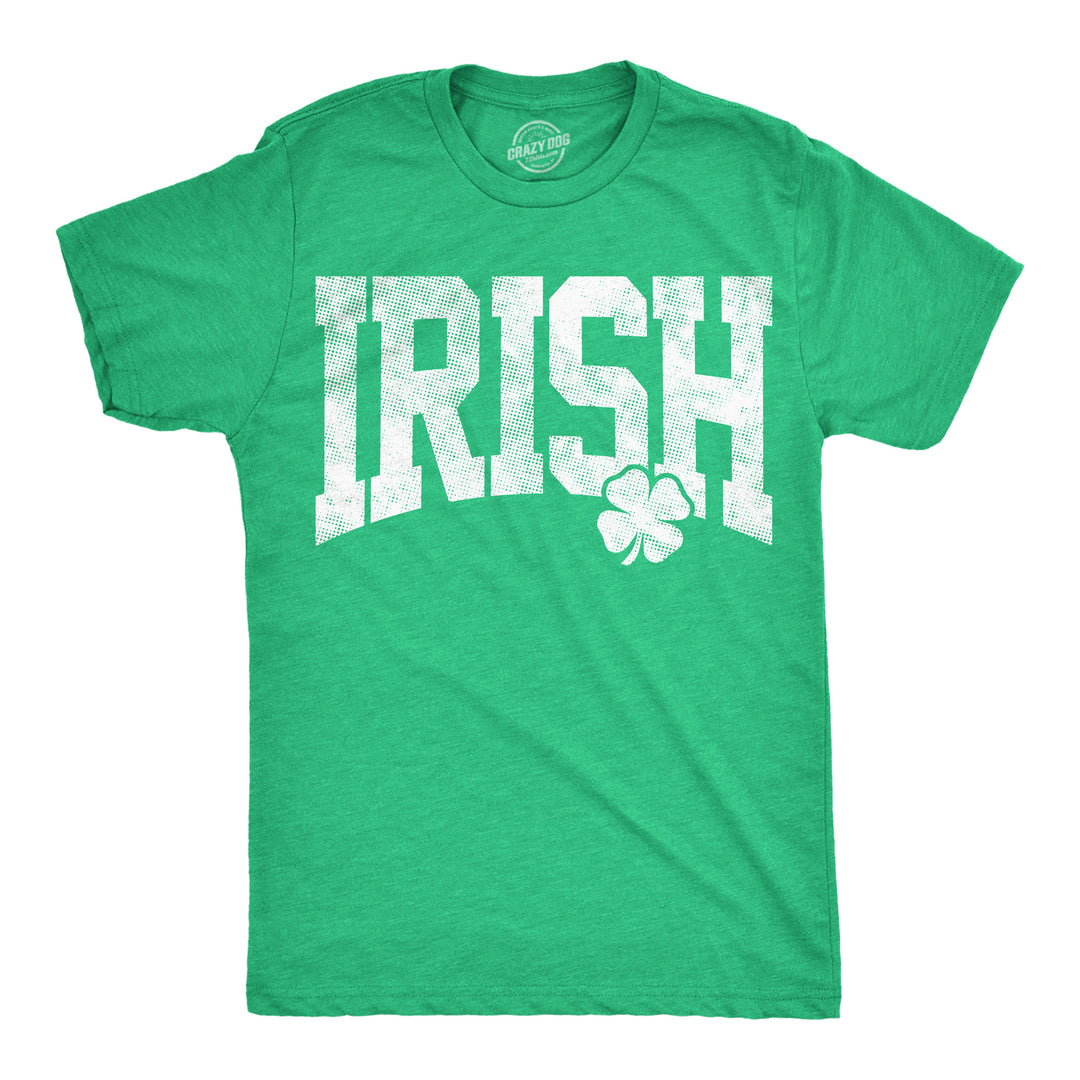 Funny Heather Green - Irish Collegiate Irish Collegiate Mens T Shirt Nerdy Saint Patrick's Day Tee