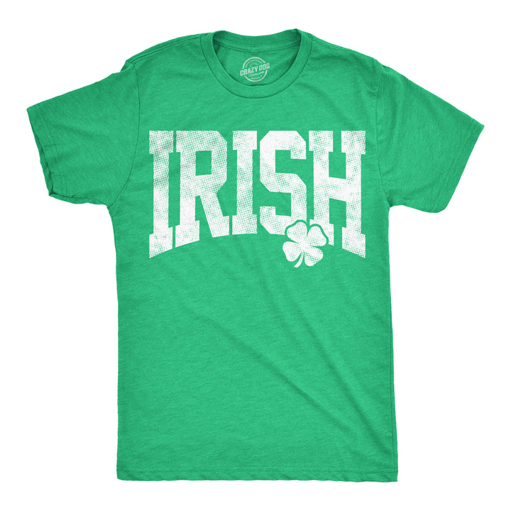 Funny Heather Green - Irish Collegiate Irish Collegiate Mens T Shirt Nerdy Saint Patrick's Day Tee