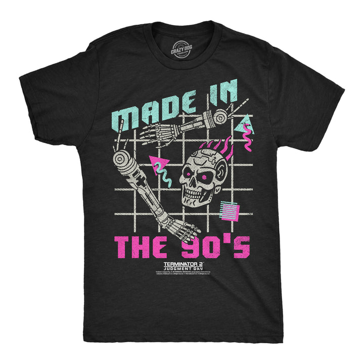 Funny Heather Black - Made In The 90s Terminator Made In The 90s Terminator Mens T Shirt Nerdy TV & Movies Tee