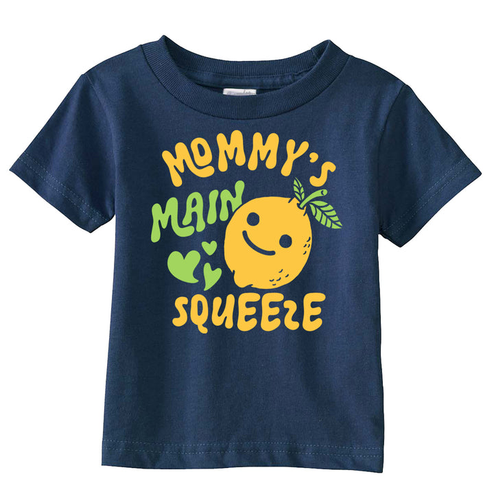 Funny Heather Navy - Mommys Main Squeeze Mommys Main Squeeze Toddler T Shirt Nerdy mother's Day food Tee