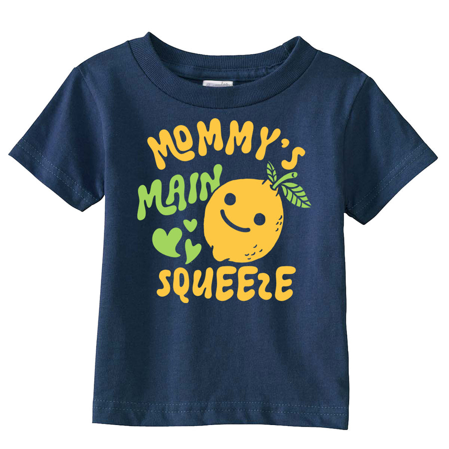 Funny Heather Navy - Mommys Main Squeeze Mommys Main Squeeze Toddler T Shirt Nerdy mother's Day food Tee