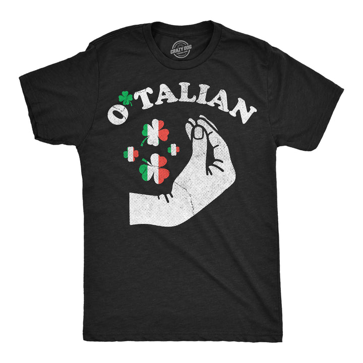 Funny Heather Black - Otalian Otalian Mens T Shirt Nerdy Saint Patrick's Day Tee