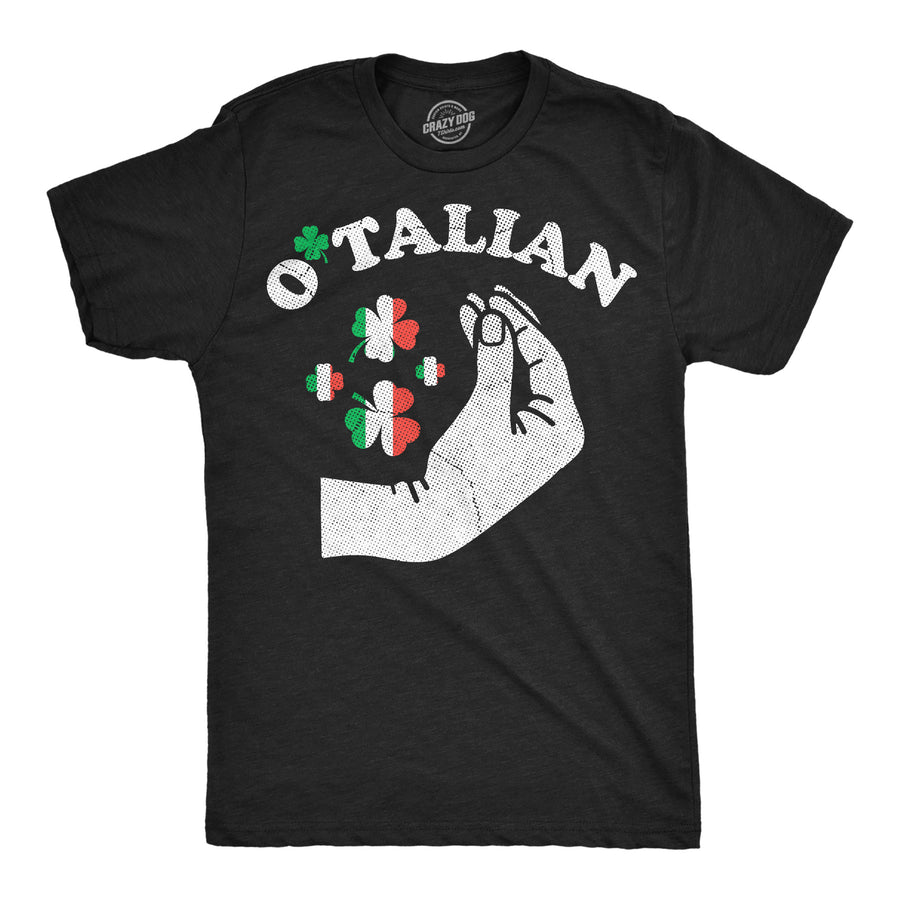 Funny Heather Black - Otalian Otalian Mens T Shirt Nerdy Saint Patrick's Day Tee