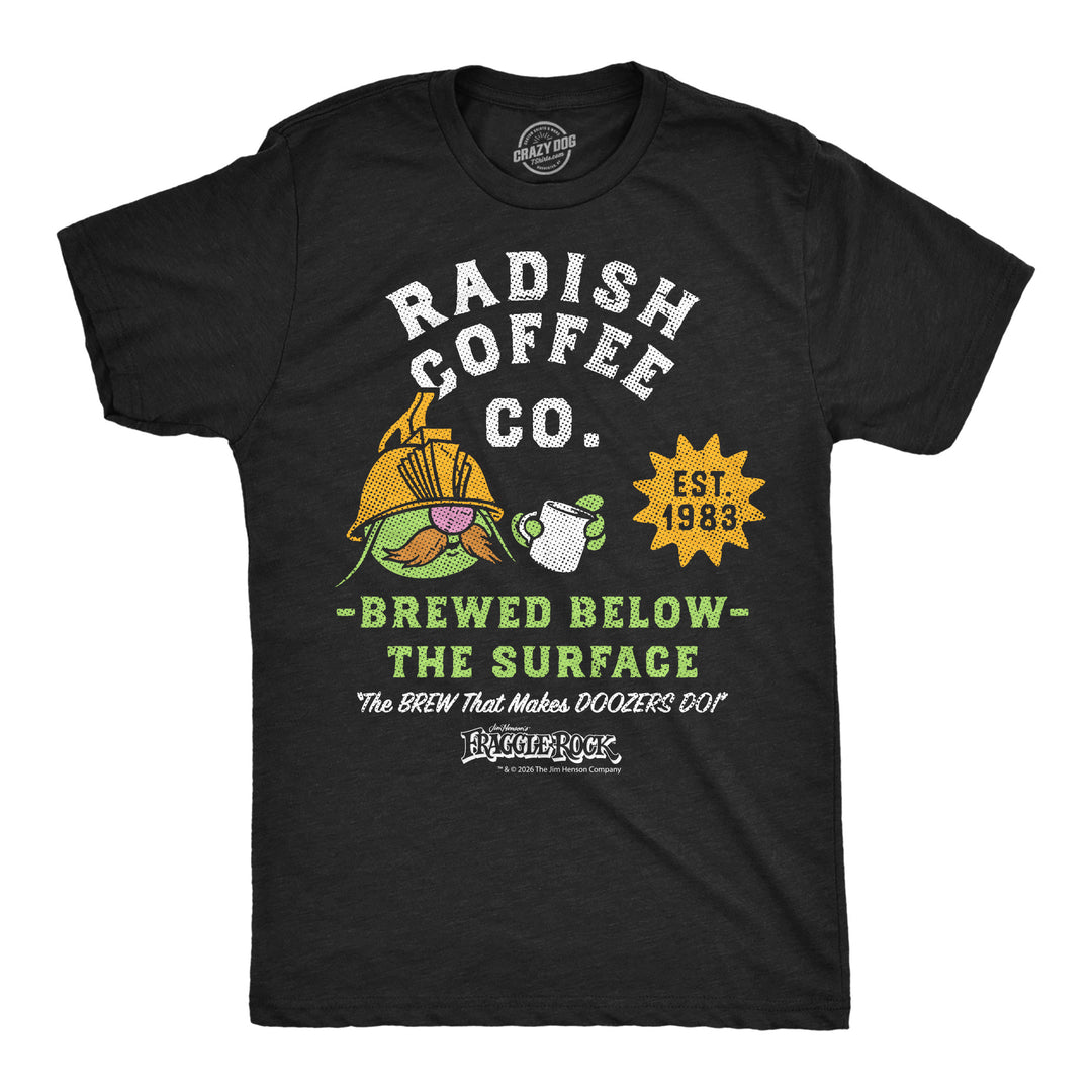 Funny Heather Black - Radish Coffee Co Radish Coffee Co Mens T Shirt Nerdy Tv & Movies coffee Tee