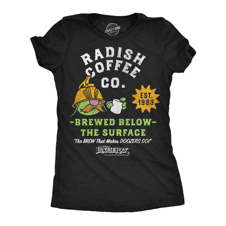 Funny Heather Black - Radish Coffee Co Radish Coffee Co Womens T Shirt Nerdy Tv & Movies coffee Tee