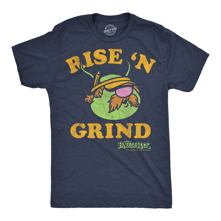 Funny Heather Navy - Rise N Grind Doozer Rise N Grind Doozer Mens T Shirt Nerdy TV & Movies retro Tee