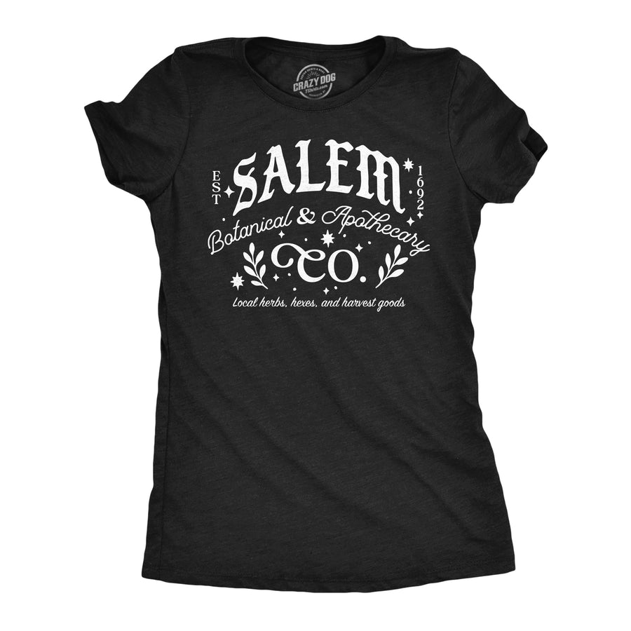 Funny Heather Black - Salem Botanical Salem Botanical And Apothecary Co Womens T Shirt Nerdy Halloween Tee
