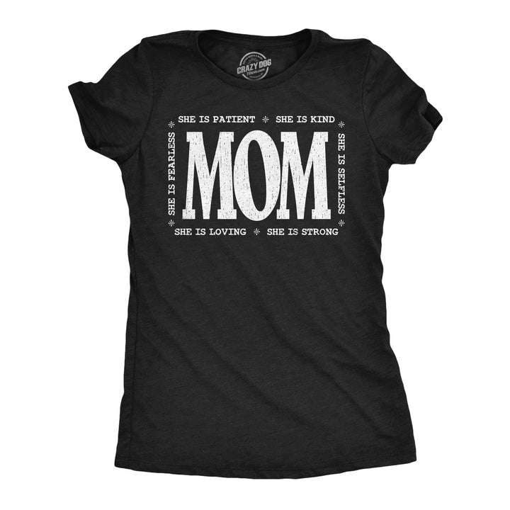 Funny Heather Black - She Is Mom She Is Mom Womens T Shirt Nerdy Mother's Day Tee