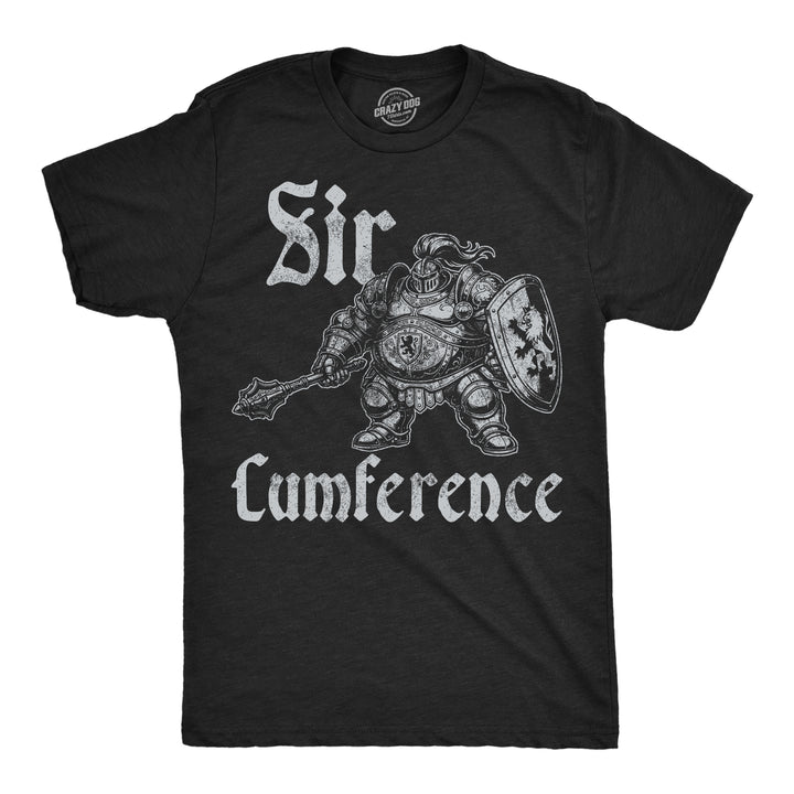 Funny Heather Black - Sir Cumference Sir Cumference Mens T Shirt Nerdy blank Tee
