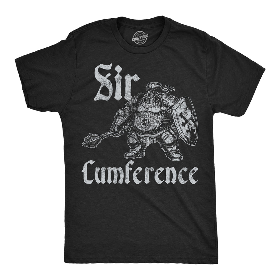 Funny Heather Black - Sir Cumference Sir Cumference Mens T Shirt Nerdy blank Tee