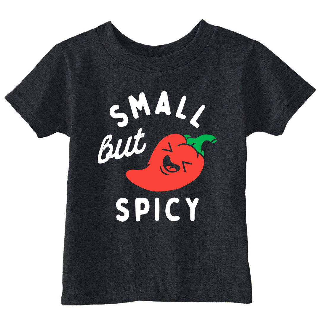 Funny Heather Black - Small But Spicy Small But Spicy Toddler T Shirt Nerdy food Tee