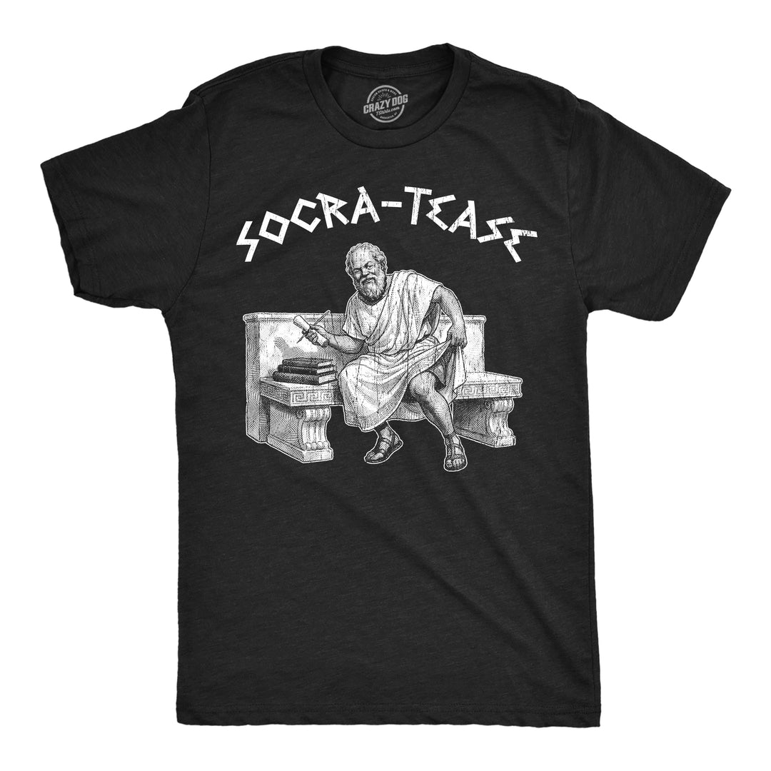 Funny Heather Black - Socra Tease Socra Tease Mens T Shirt Nerdy sex Tee