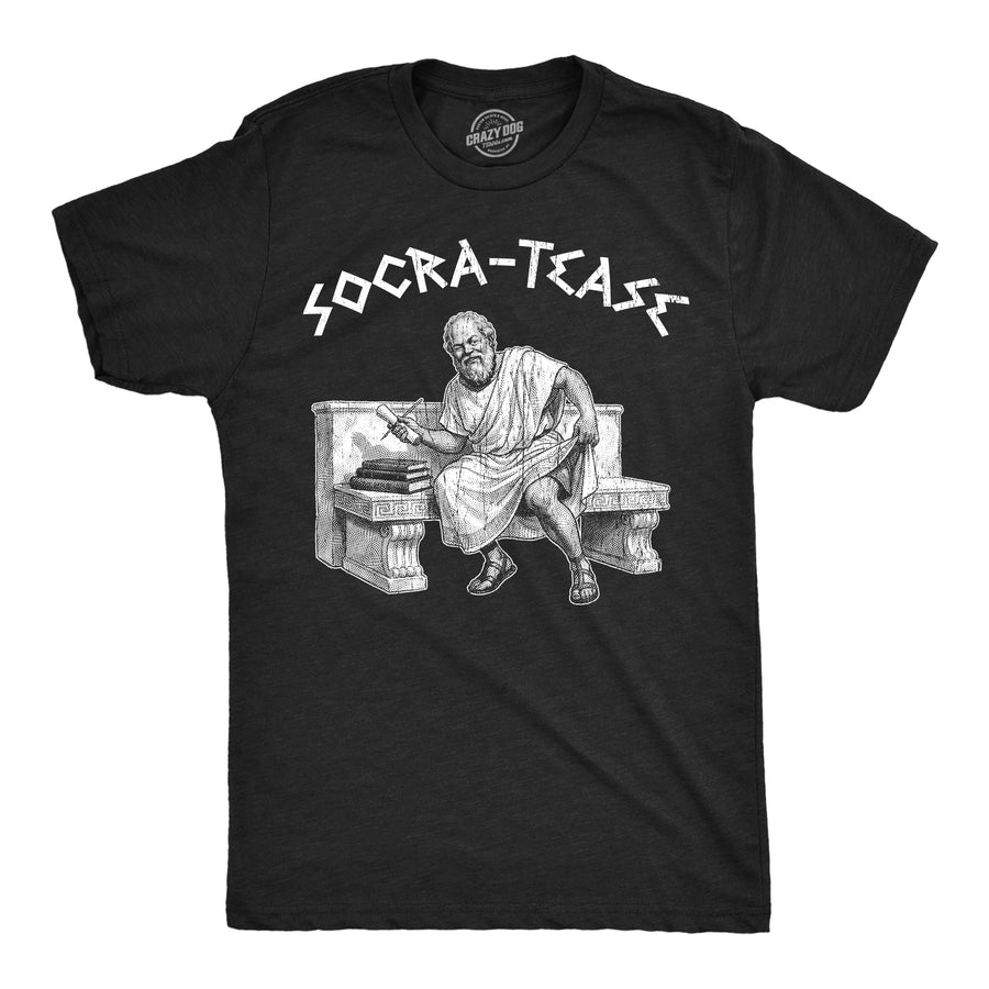Funny Heather Black - Socra Tease Socra Tease Mens T Shirt Nerdy sex Tee
