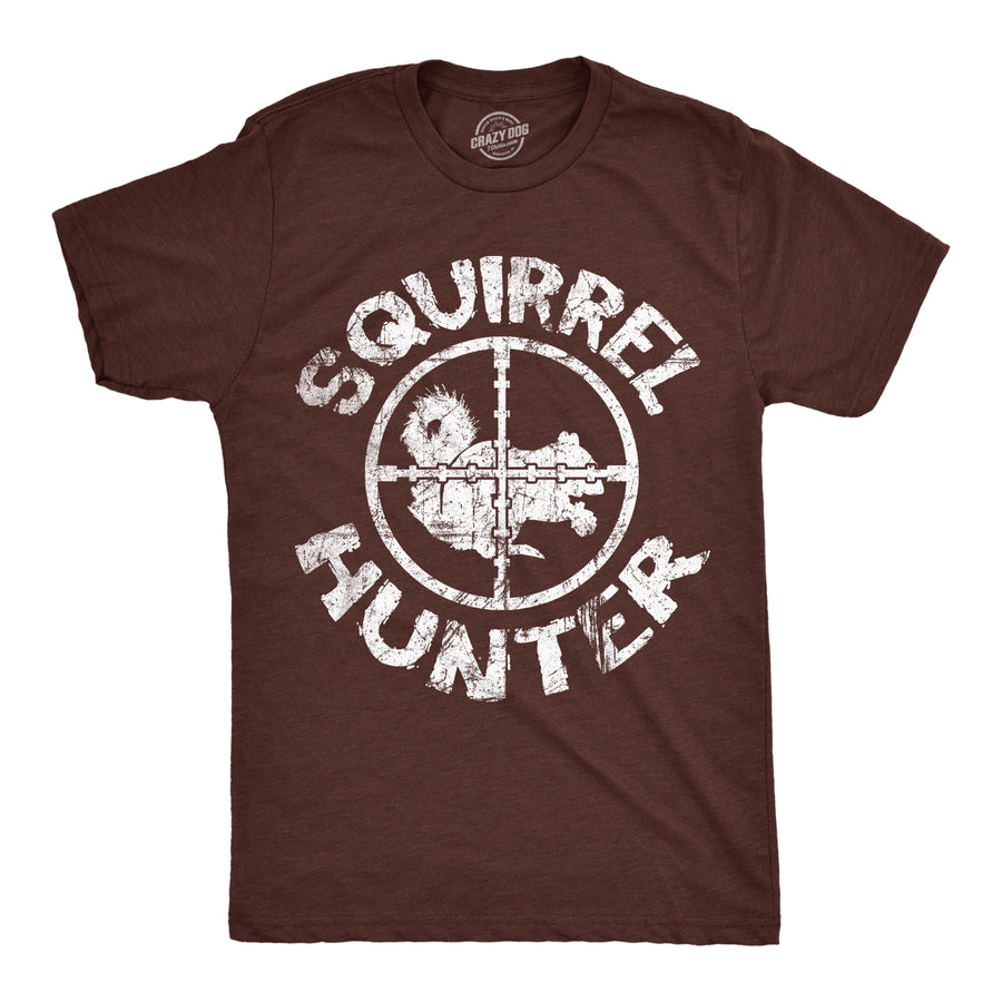 Funny Brown Squirrel Hunter Youth T Shirt Nerdy Hunting Tee