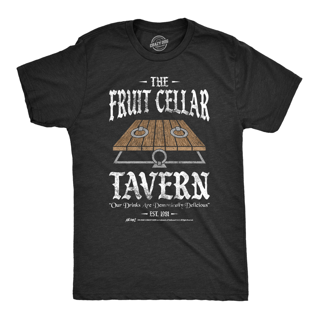 Funny Heather Black - Fruit Cellar Tavern The Fruit Cellar Tavern Mens T Shirt Nerdy Halloween TV & Movies Tee