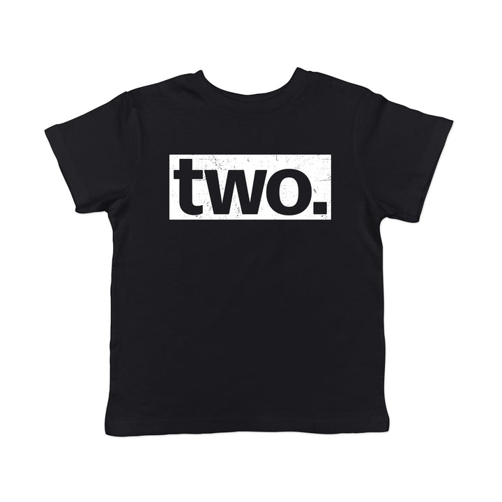 Funny Black - Two Two Birthday Toddler T Shirt Nerdy Birthday Tee