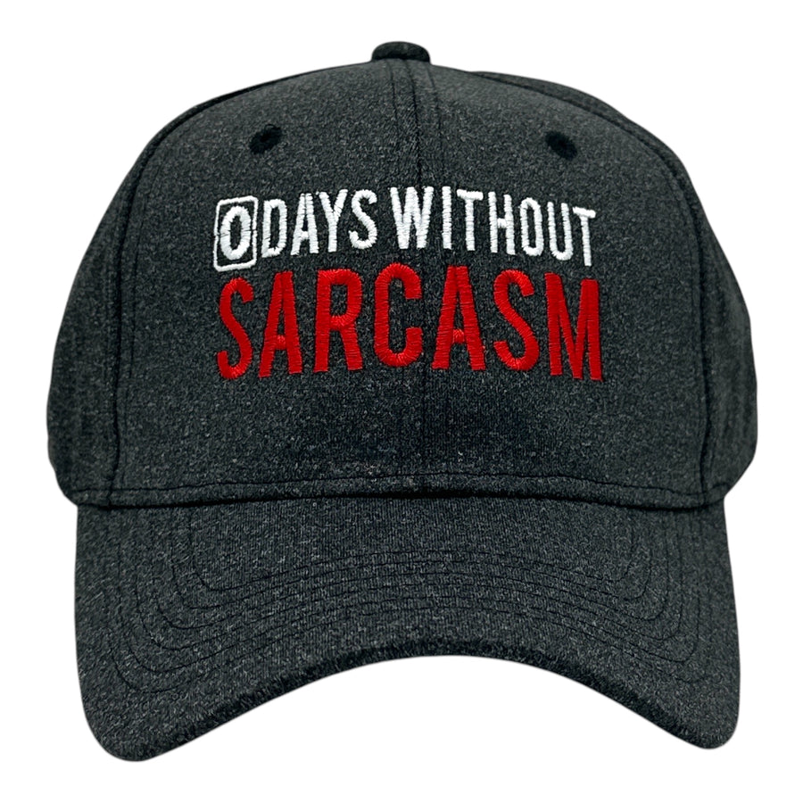 Funny Black - 0 Days 0 Days Without Sarcasm Nerdy sarcastic Tee