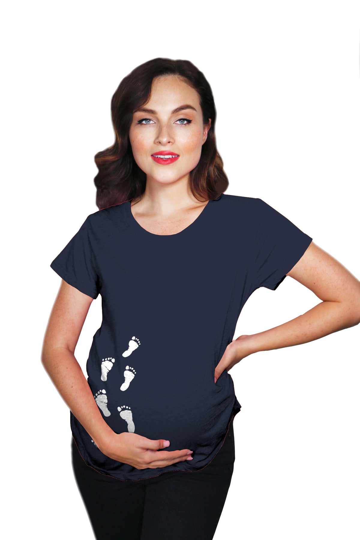 Footprints Maternity T Shirt
