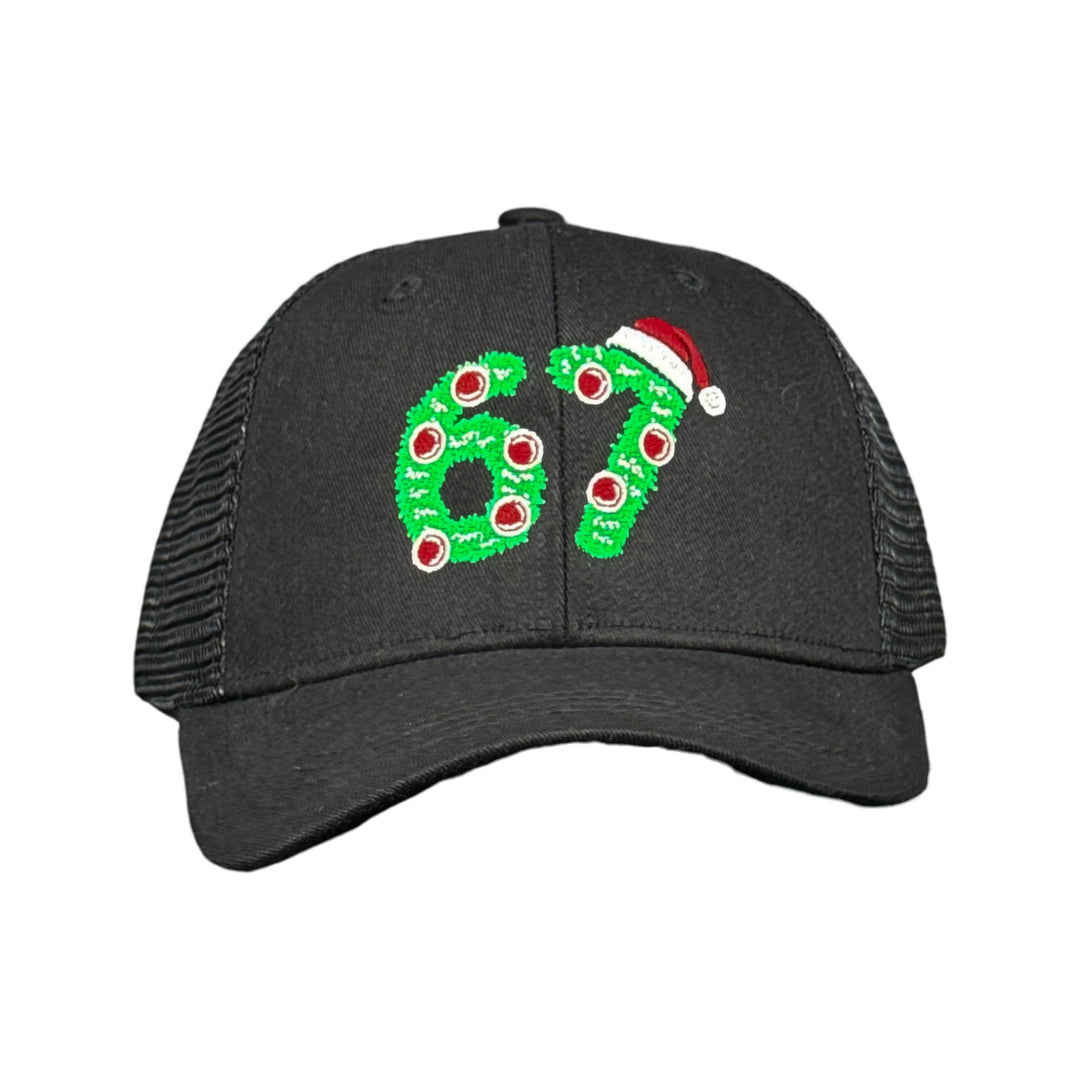Funny Trucker Black - Six Seven Xmas 6 7 Christmas Nerdy Christmas internet Tee