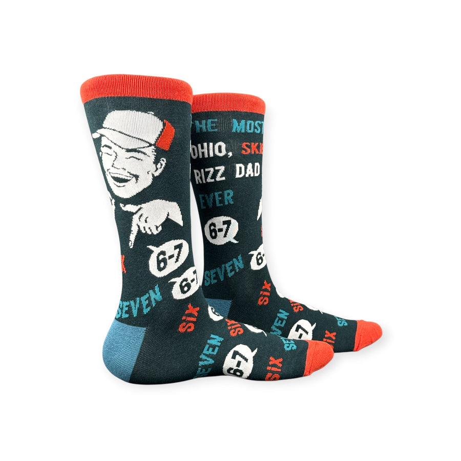 Funny Multi - 6 7 Dad 6 7 Dad Sock Nerdy Father's Day internet Tee