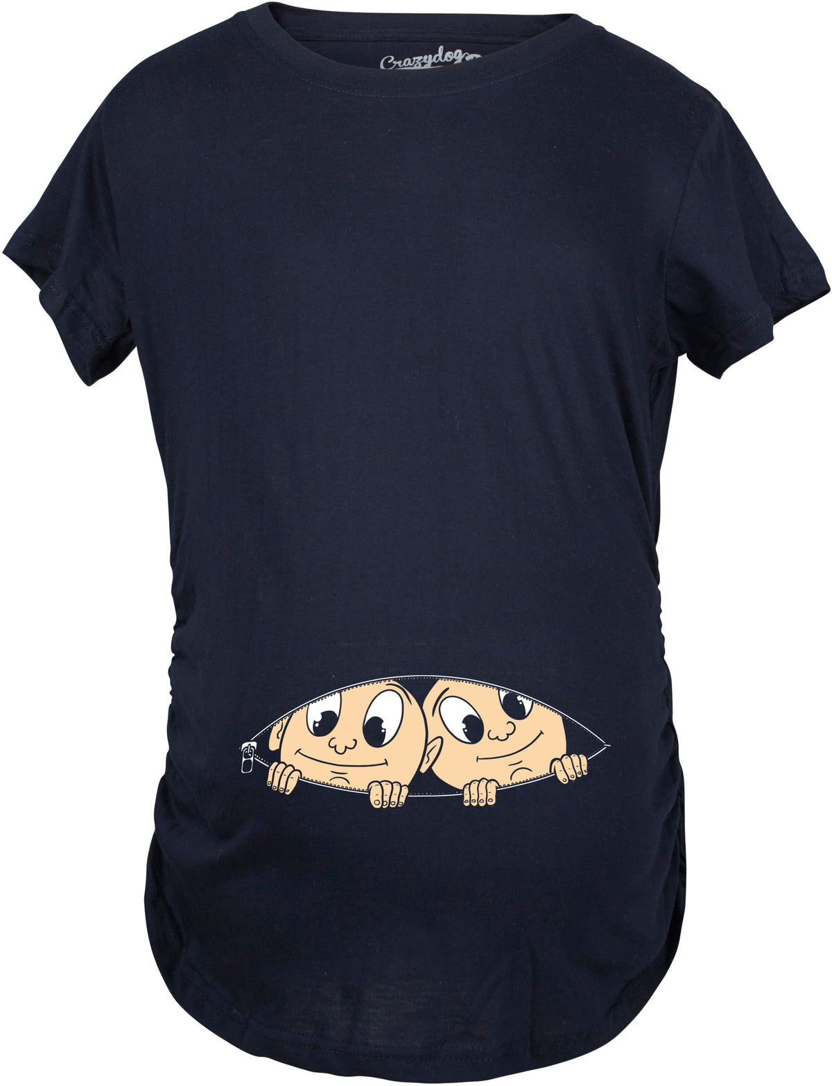 Peeking Twins Maternity Tshirt