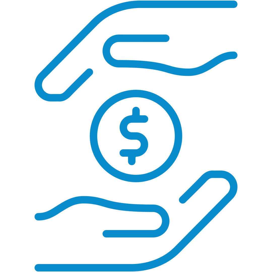 Two hands around $ sign icon
