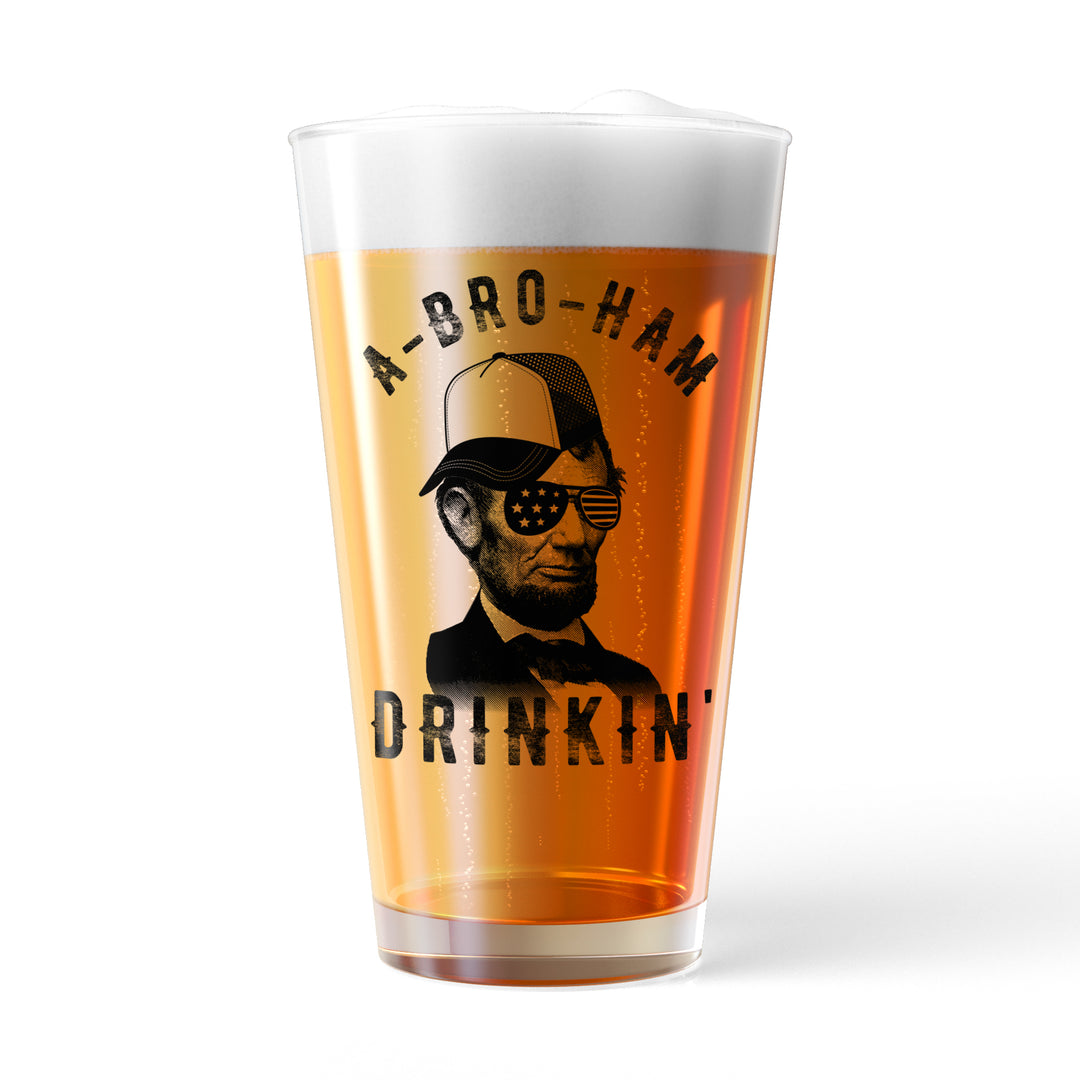 Funny White Abroham Drinkin Nerdy Fourth Of July Drinking Sarcastic Tee
