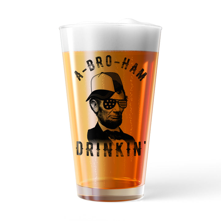 Funny White Abroham Drinkin Nerdy Fourth Of July Drinking Sarcastic Tee