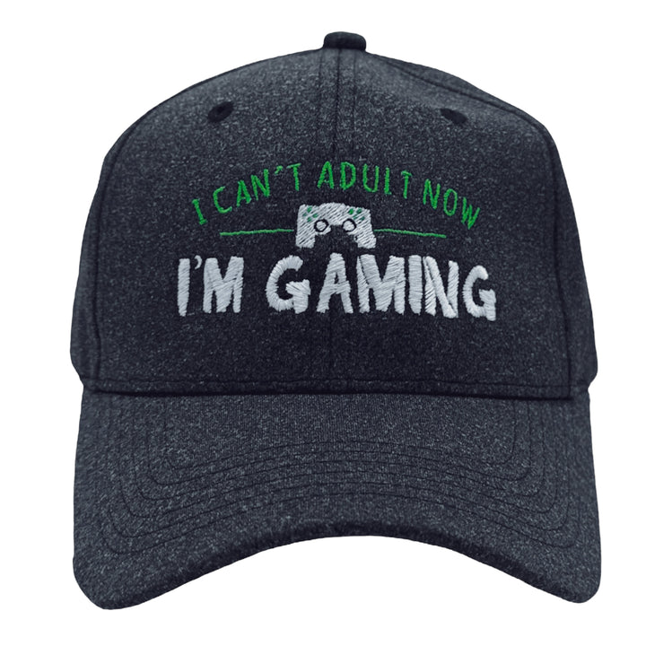 Funny Heather Black - Im Gaming I Cant Adult Now Im Gaming Nerdy sarcastic Video Games Tee