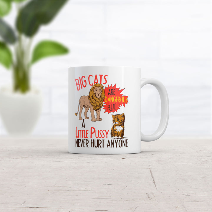 Big Cats Are Dangerous But A Little Pussy Never Hurt Anyone Mug
