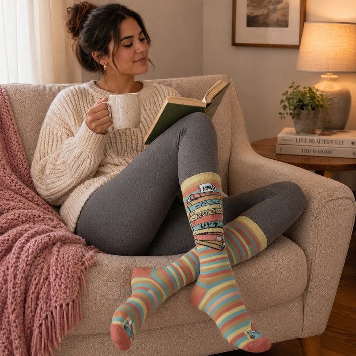 All Booked Up Compression Socks