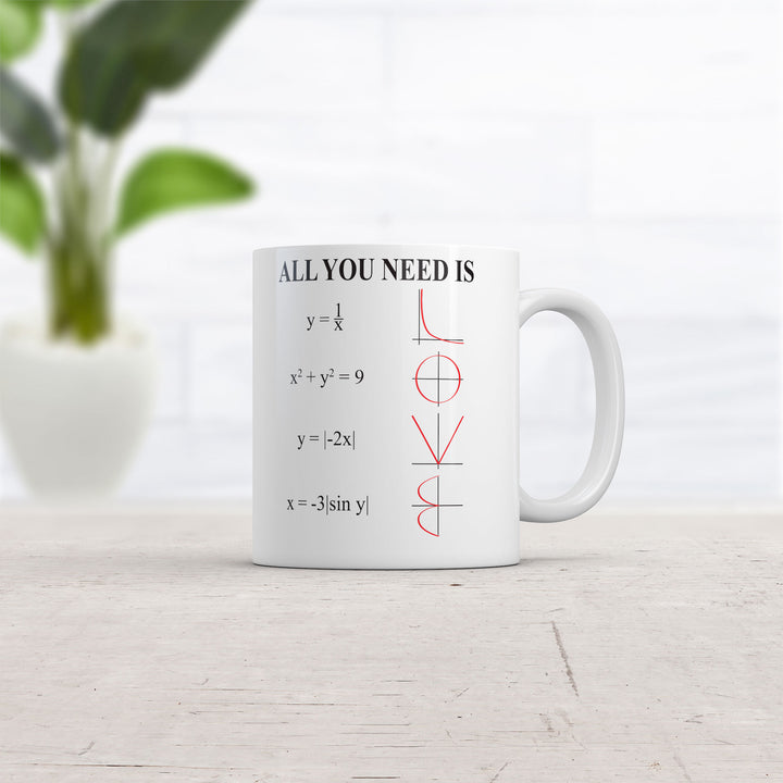 All You Need Is Love Equation Mug