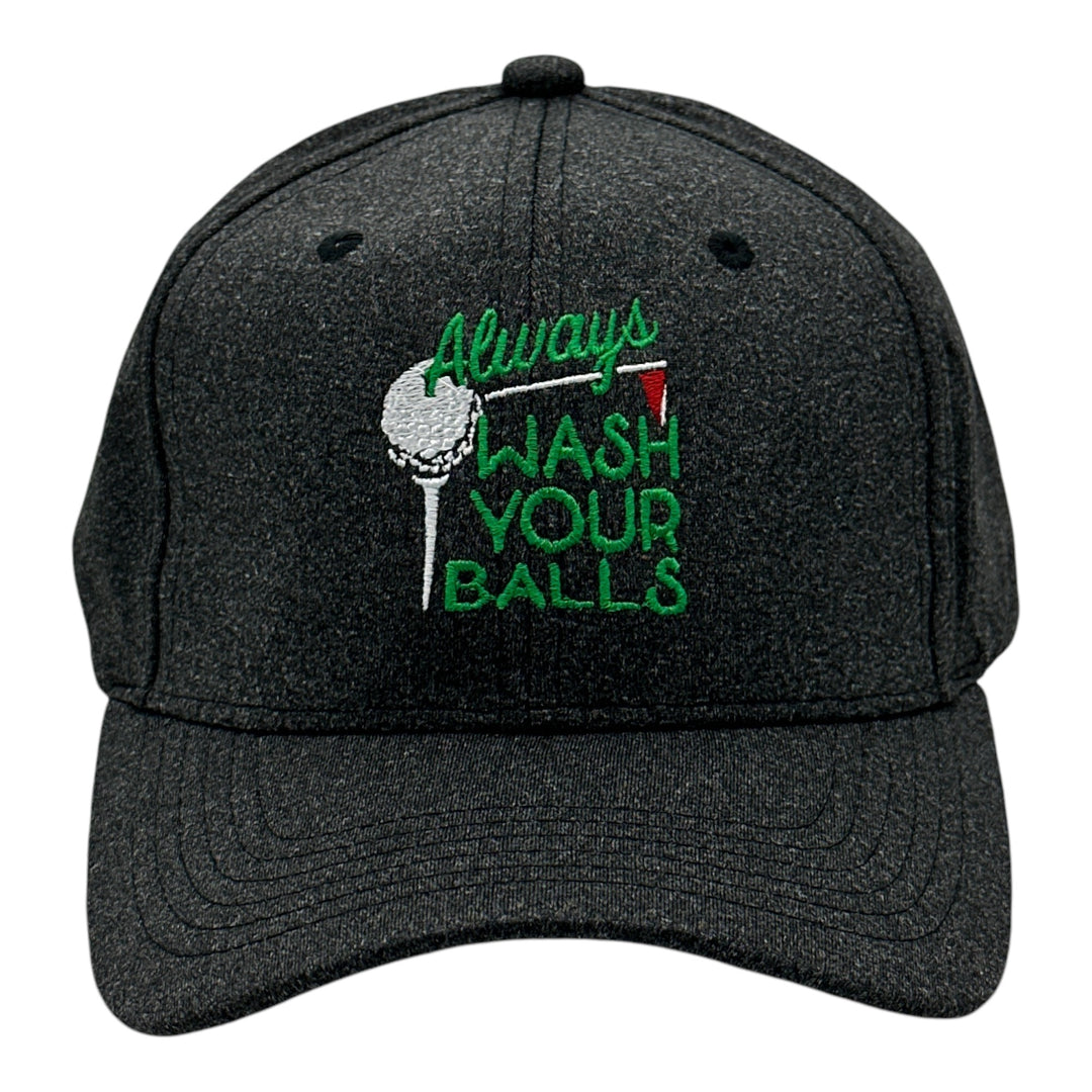 Funny Black - Wash Your Balls Always Wash Your Balls Nerdy Golf sarcastic Tee