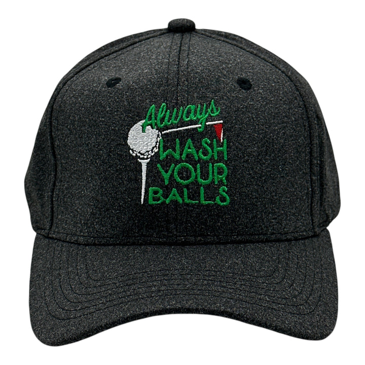 Funny Black - Wash Your Balls Always Wash Your Balls Nerdy Golf sarcastic Tee