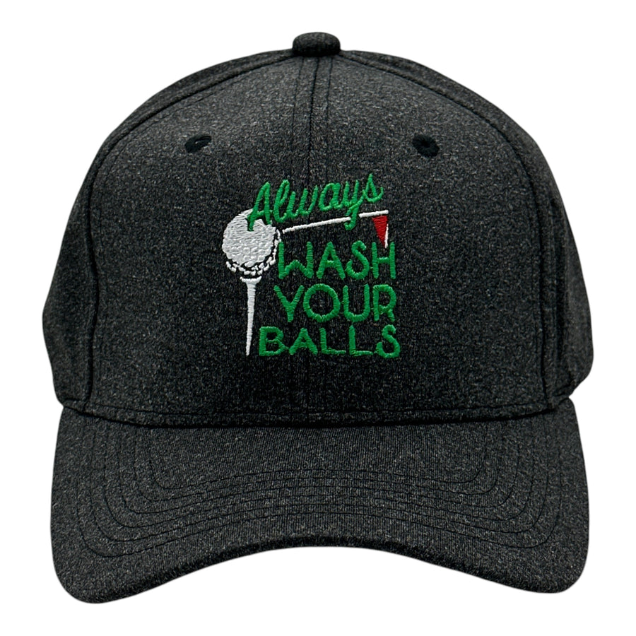 Funny Black - Wash Your Balls Always Wash Your Balls Nerdy Golf sarcastic Tee