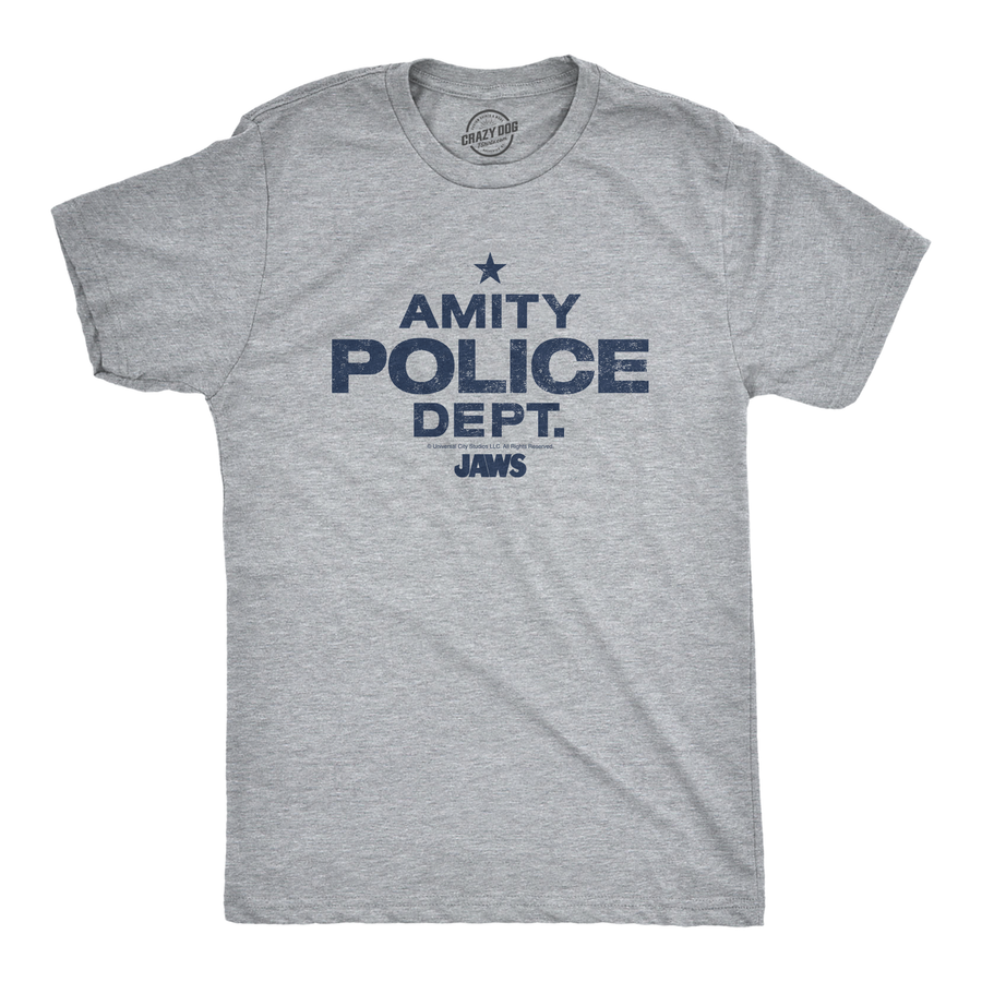 Funny White - Amity Police Department Amity Police Department Mens T Shirt Nerdy TV & Movies Tee