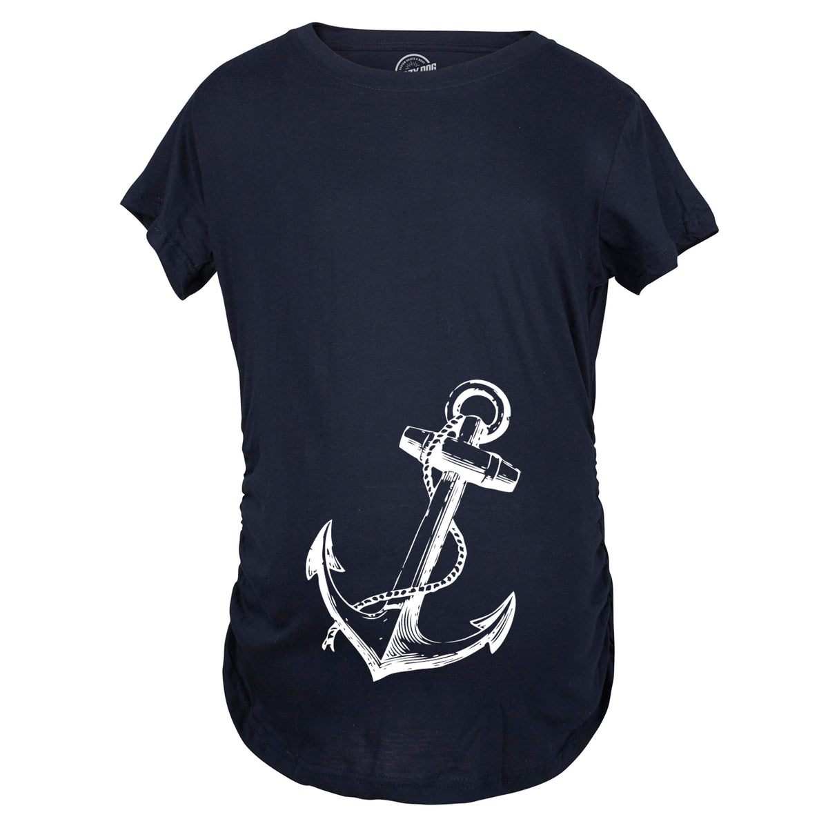 Funny Navy Anchor Maternity T Shirt Nerdy Tee