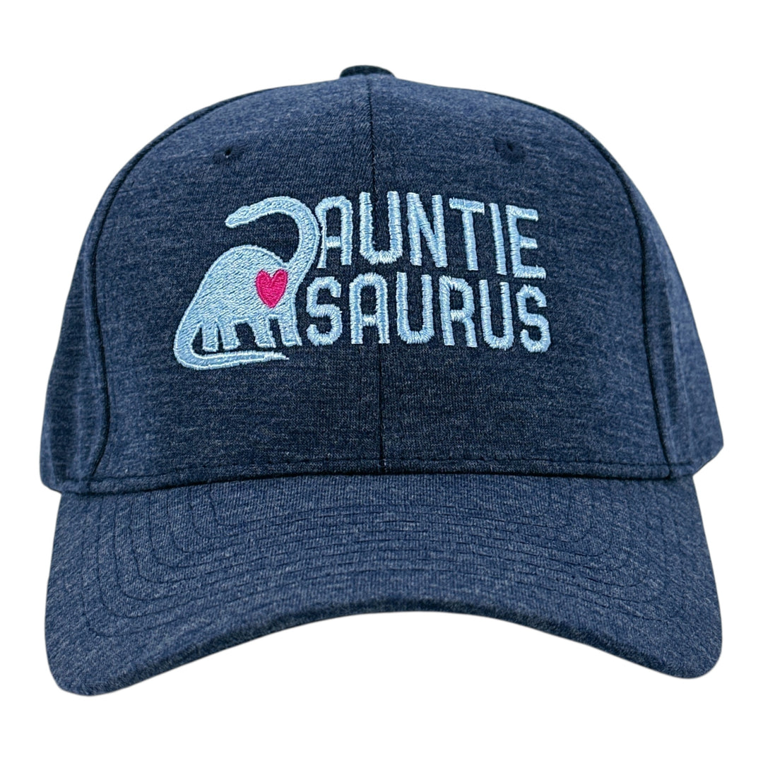 Funny Heather Navy - Auntiesaurus Auntiesaurus Nerdy Aunt dinosaur Tee